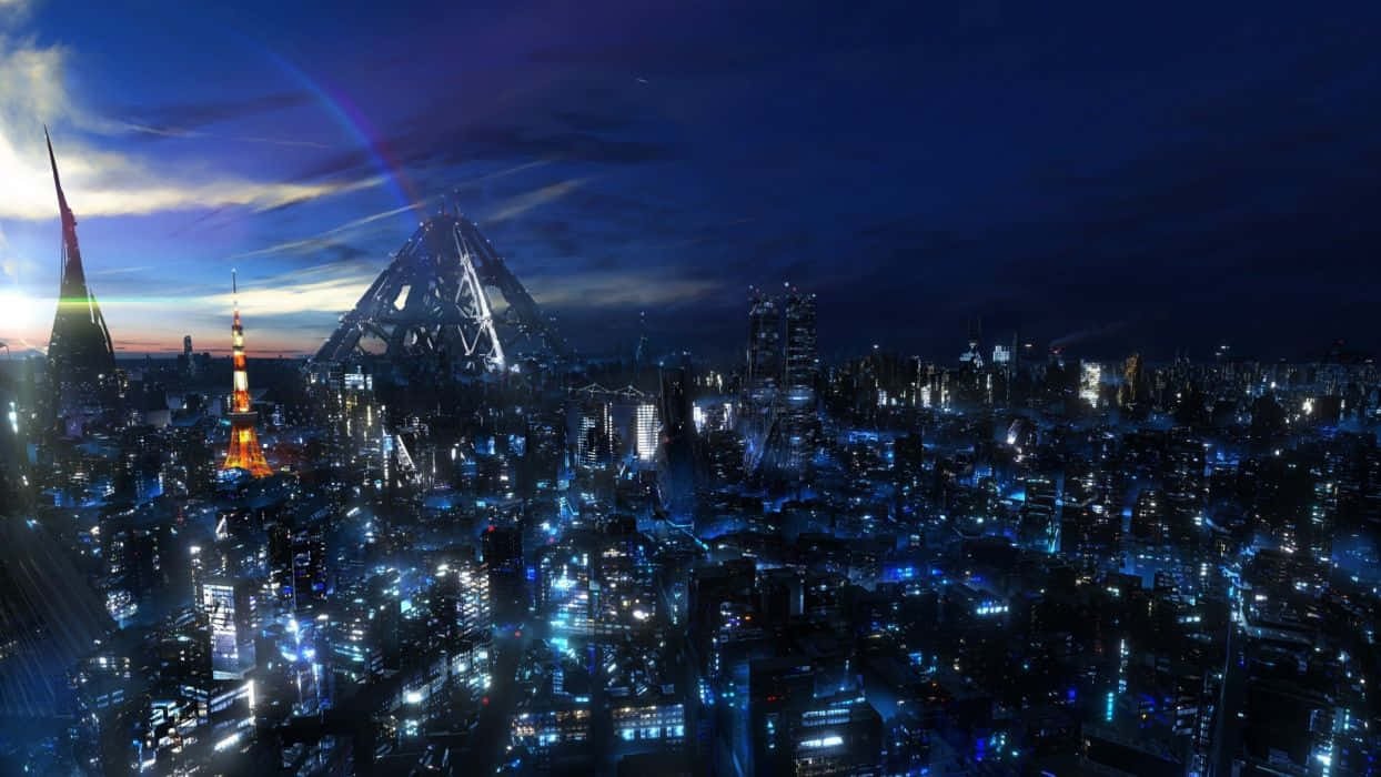 Step Into The Future With A Tour Of This Pioneering Futuristic City. Background