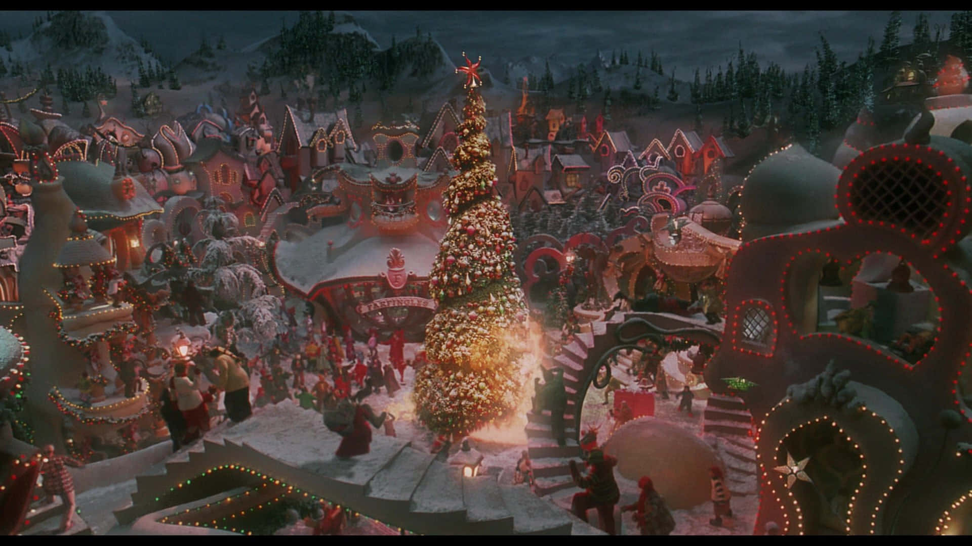 Step Into The Magical Town Of Whoville Background