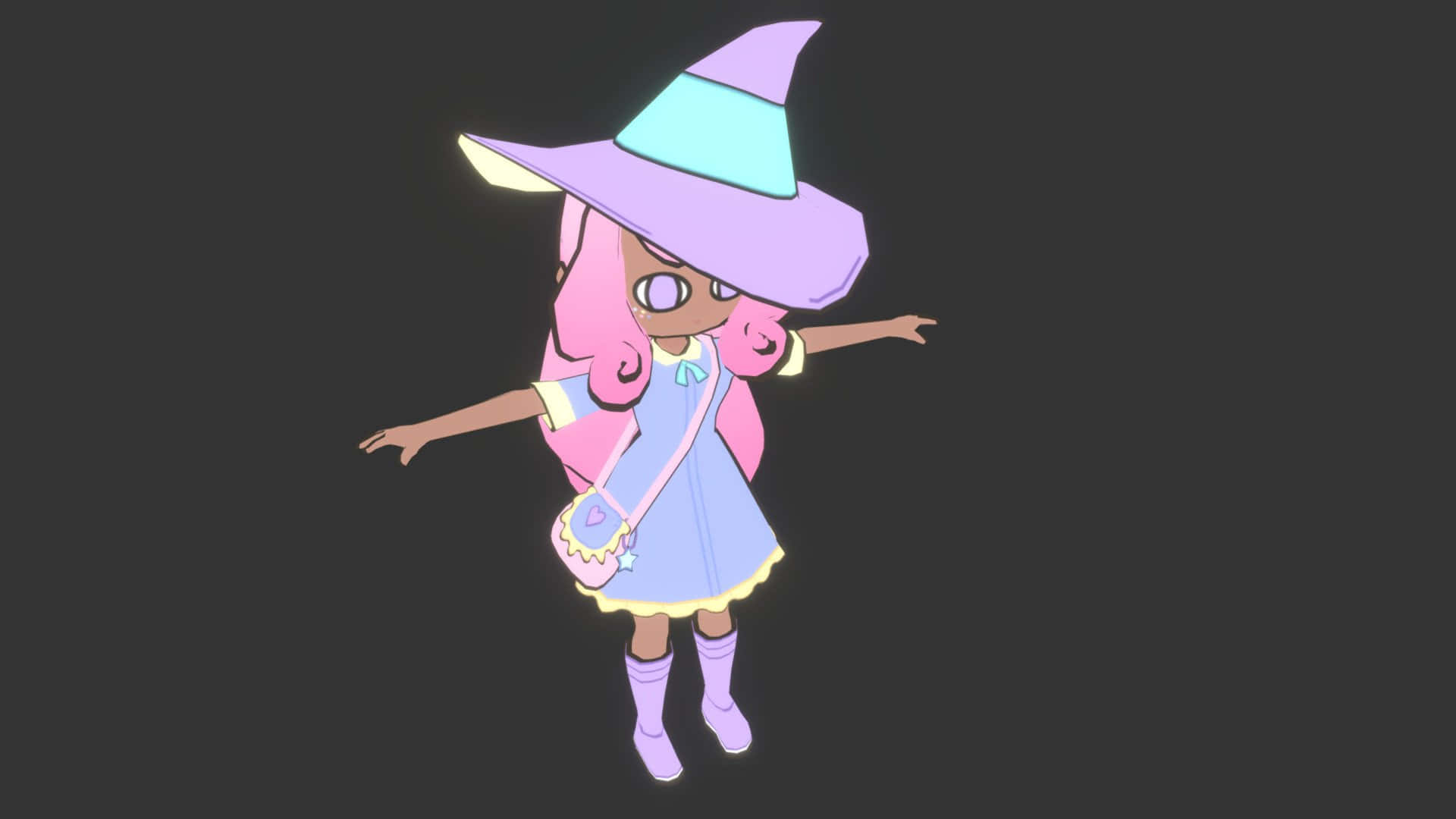 Step Into The Magical World Of Pastel Witch Background
