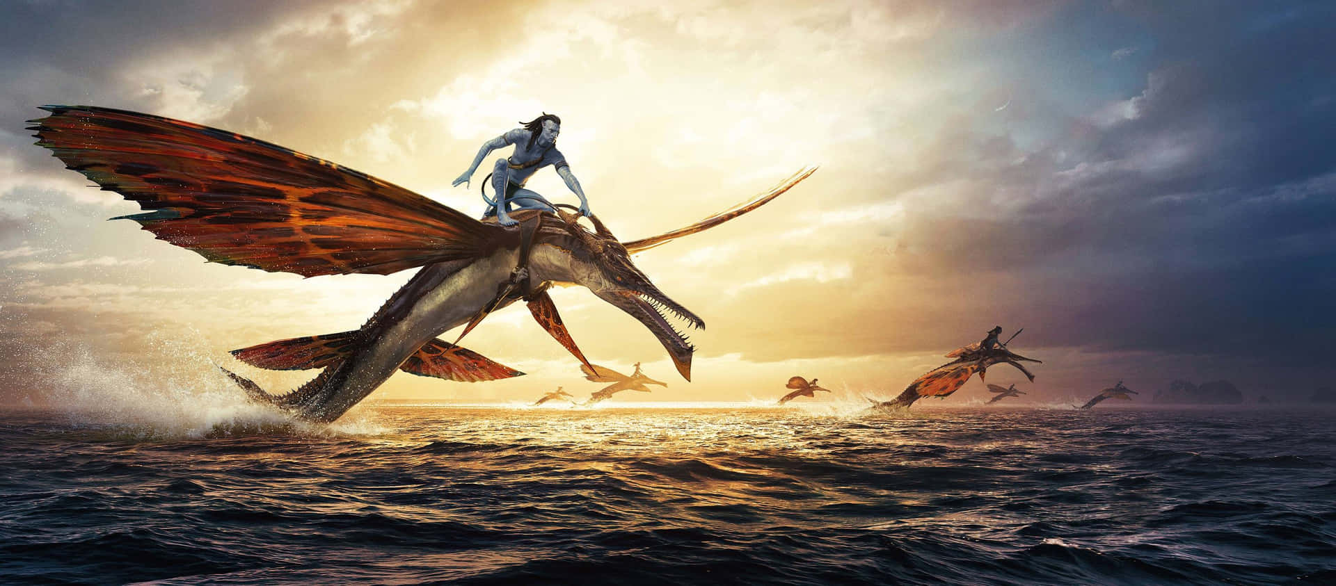 Step Into The World Of Avatar 2 The Way Of Water Background
