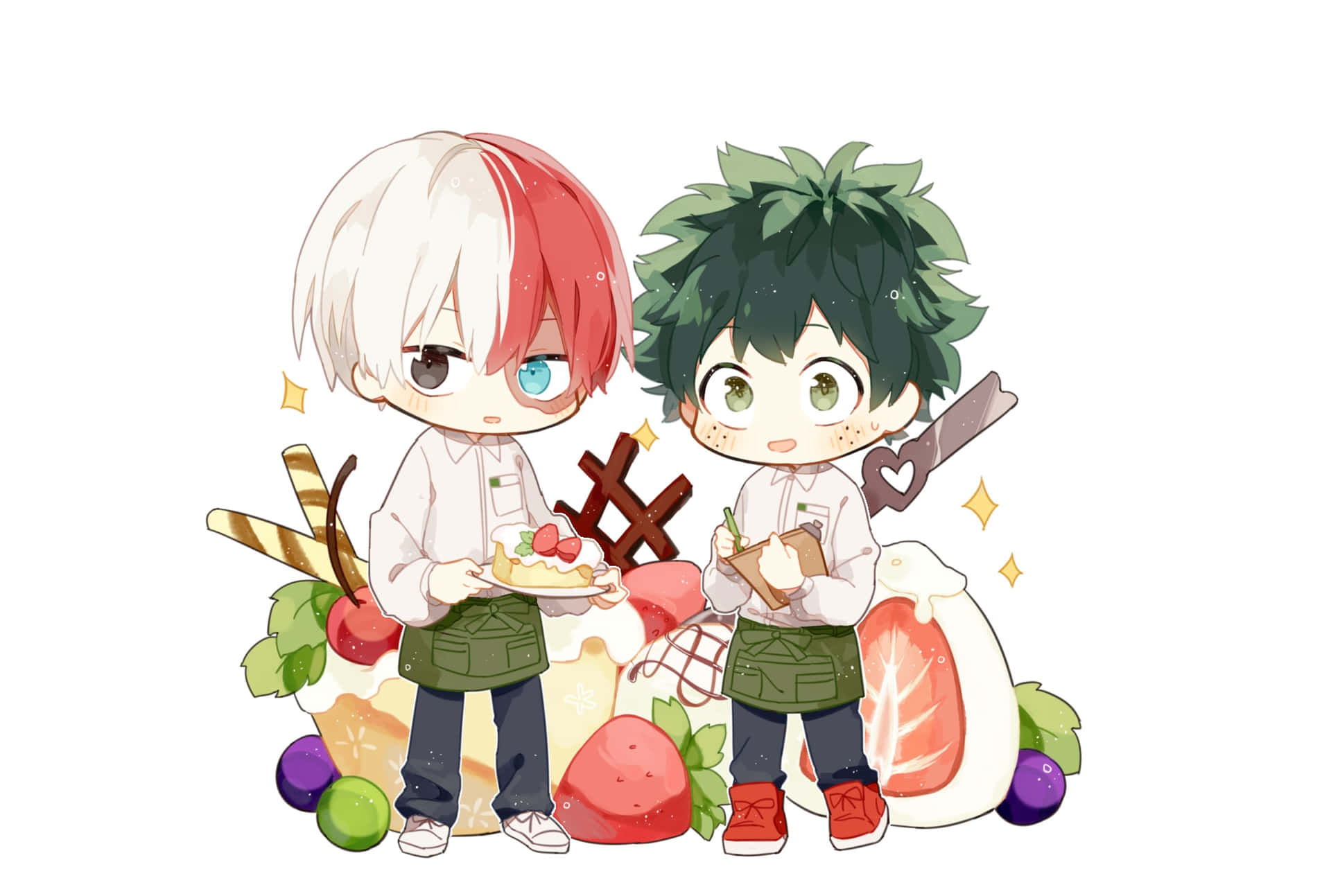 Step Into The World Of My Hero Academia With Baby Deku! Background