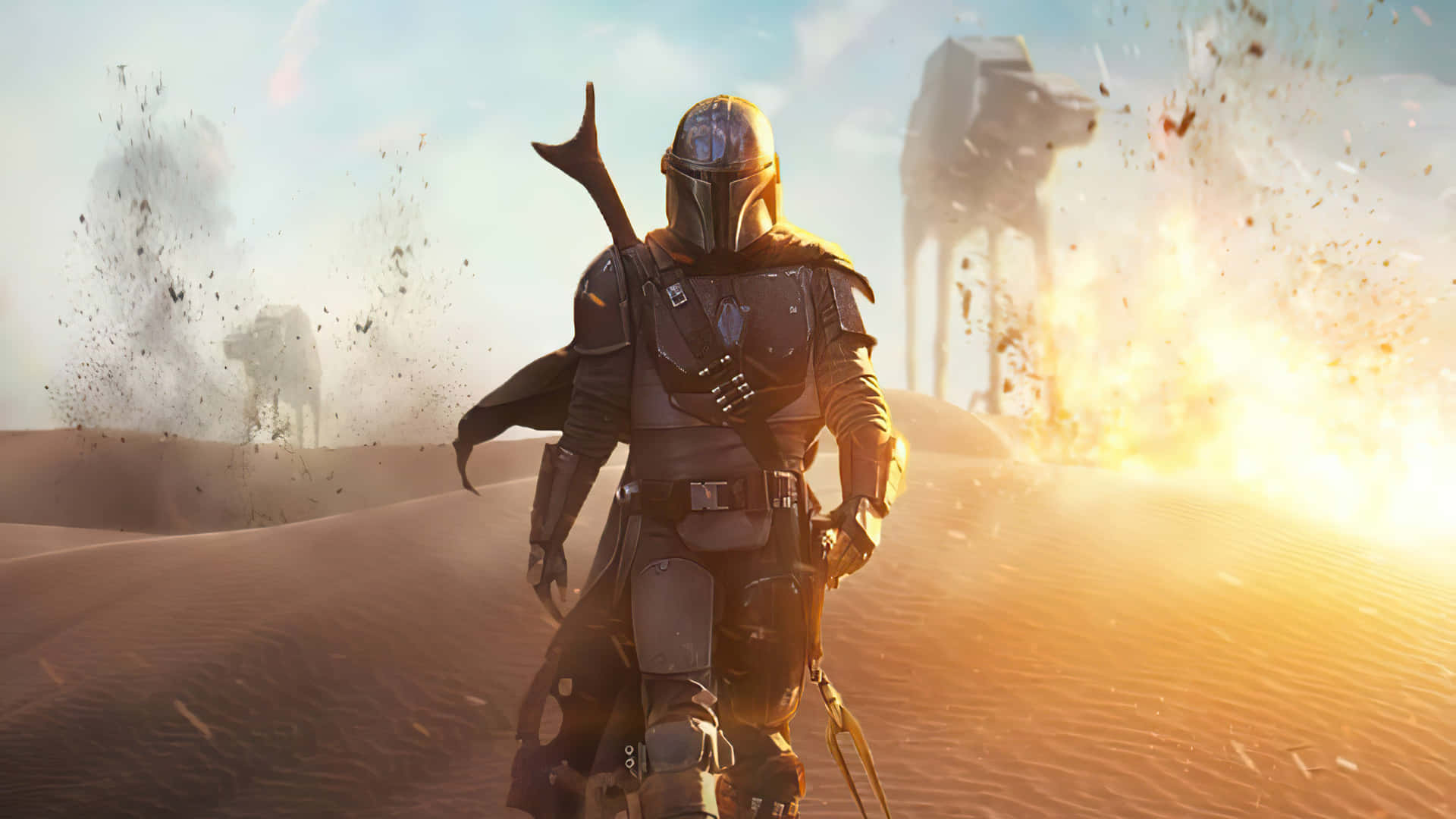 Step Up Your Gaming Experience With Mandalorian Pc Background