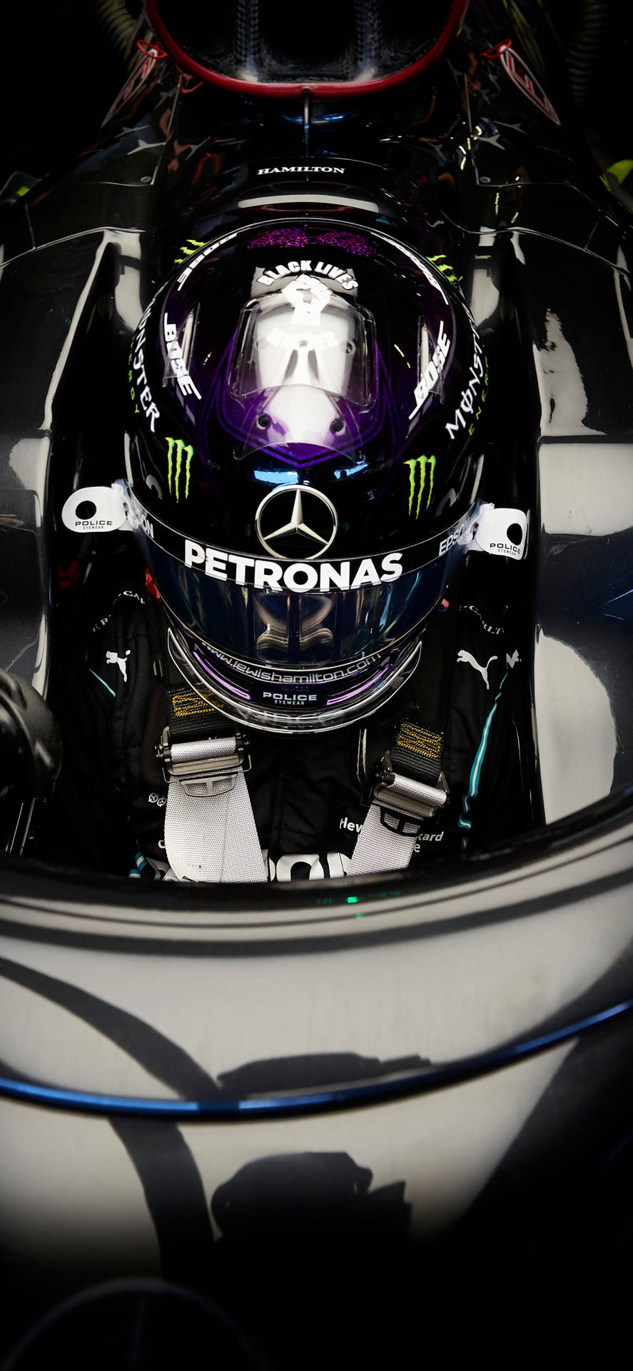 Step Up Your Speed With Mercedes F1 And Iphone! Background