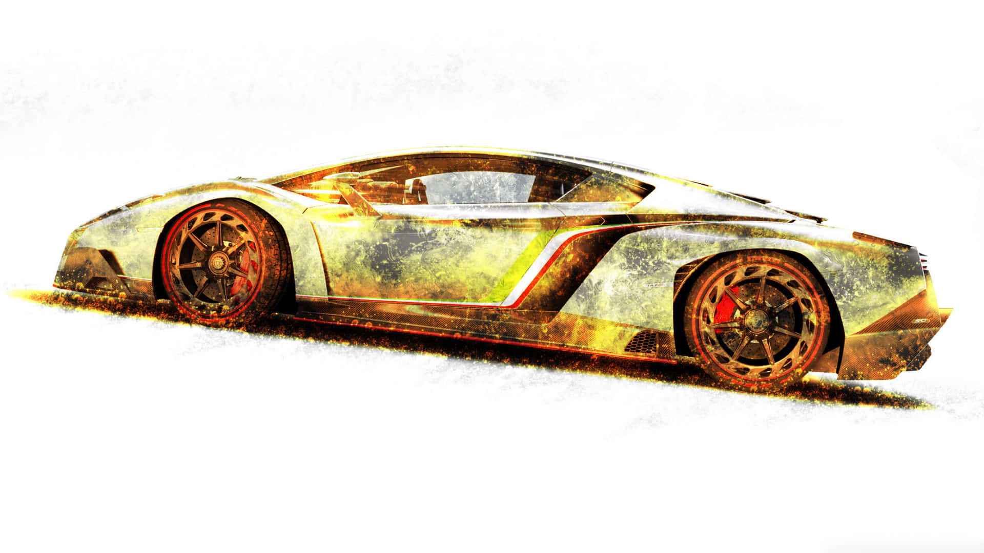 Step Up Your Standards With Gold Cars Background