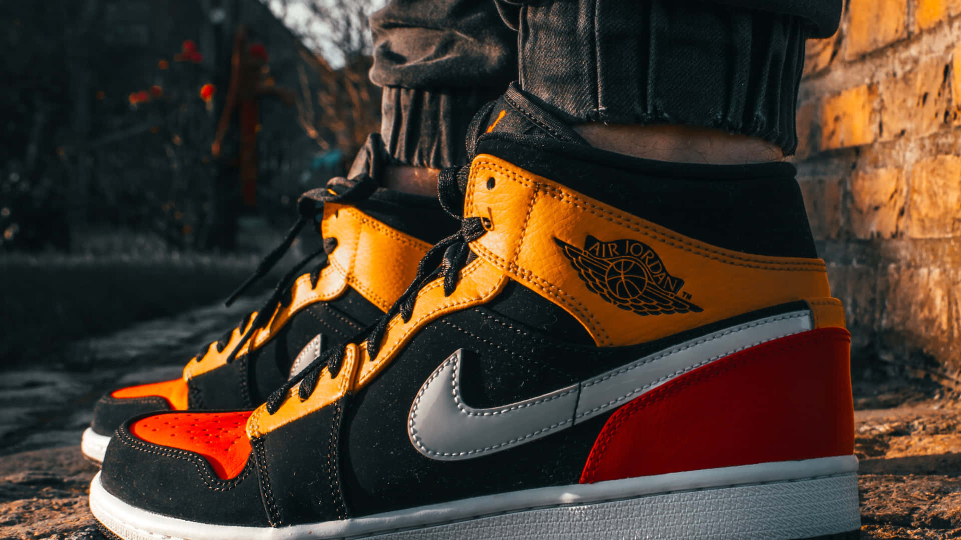 Step Up Your Style With Jordan Shoes 4k Background