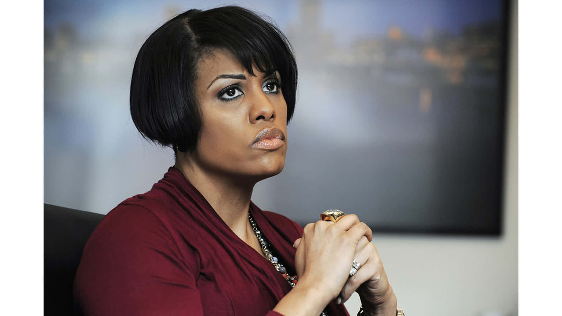 Stephanie Rawlings Blake Clasped Hands Background