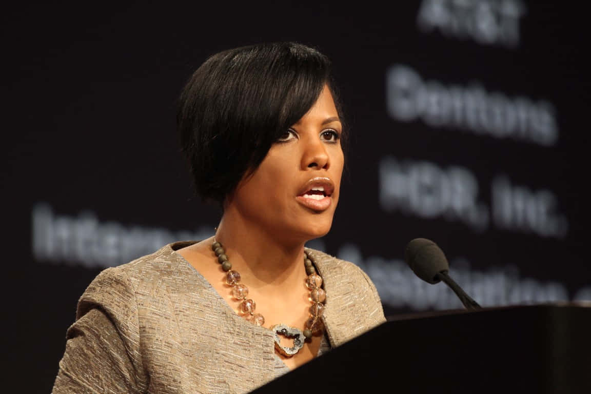Stephanie Rawlings Blake On Podium