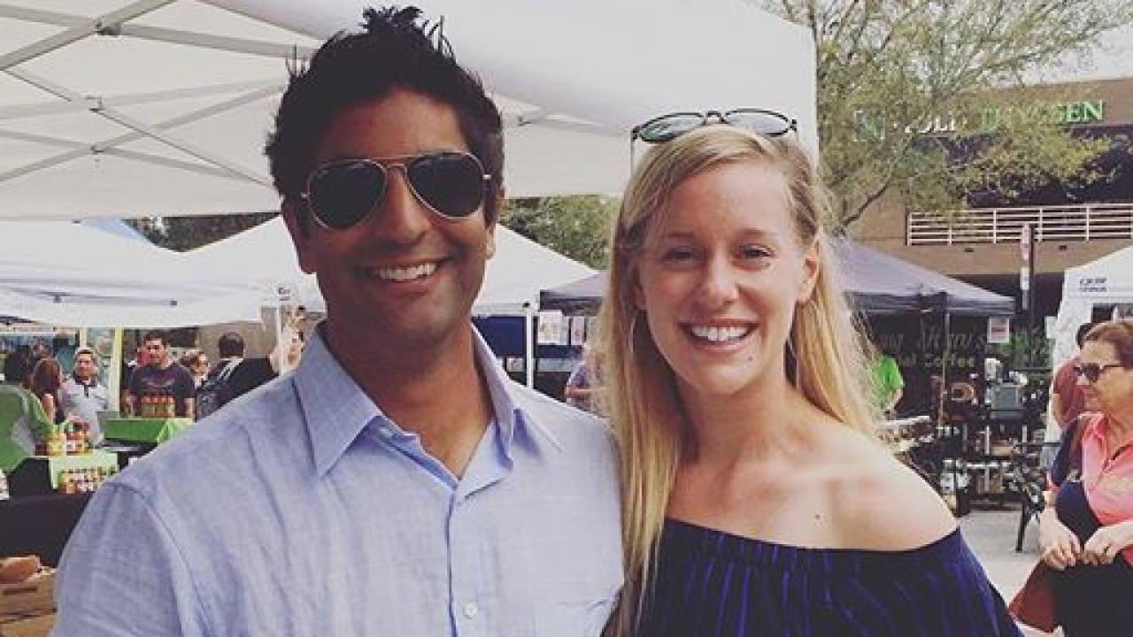 Stephen And Alison Riske-amritraj In Farmer's Market Background