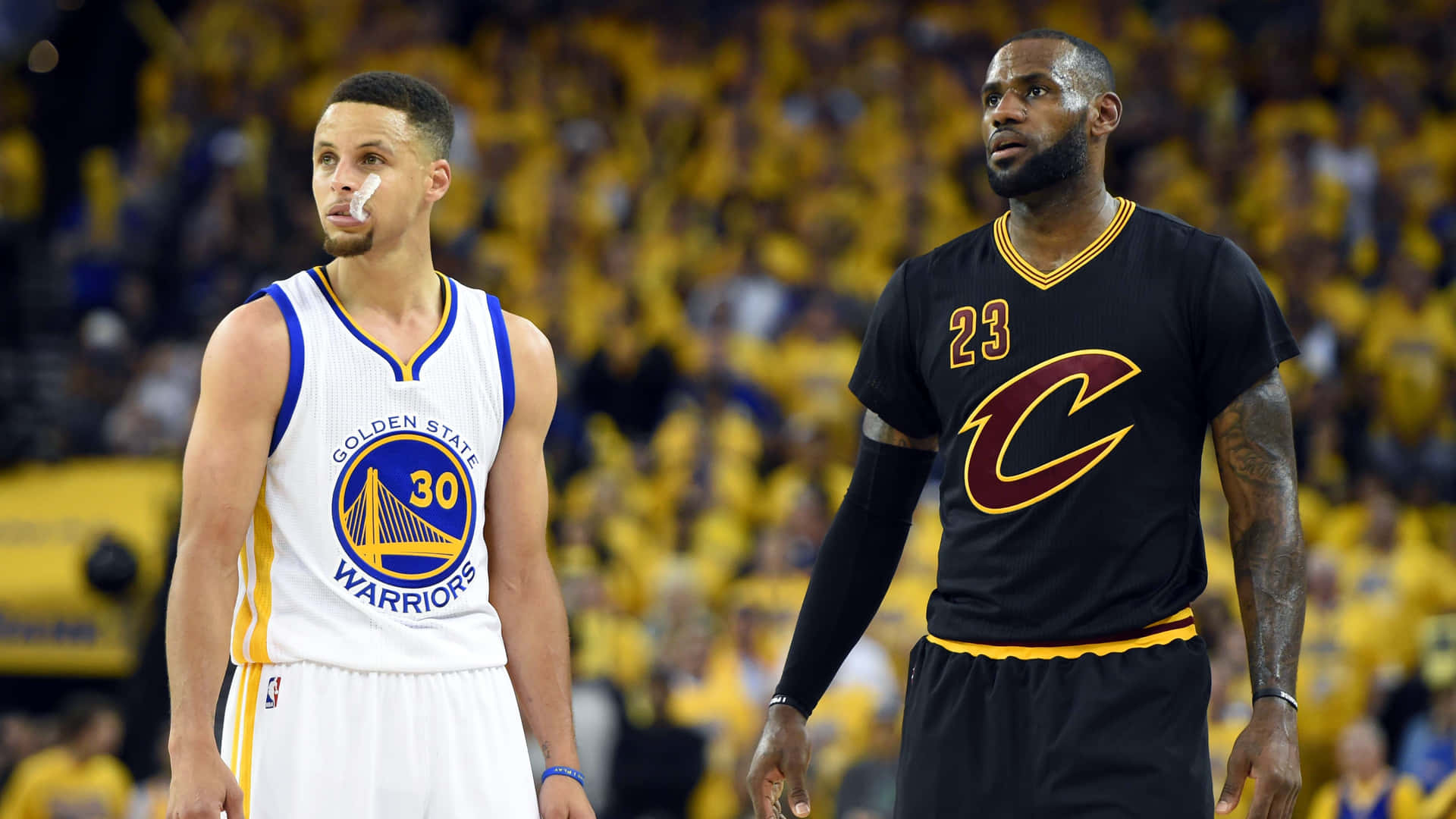 Stephen Curry 4k And Lebron James Background