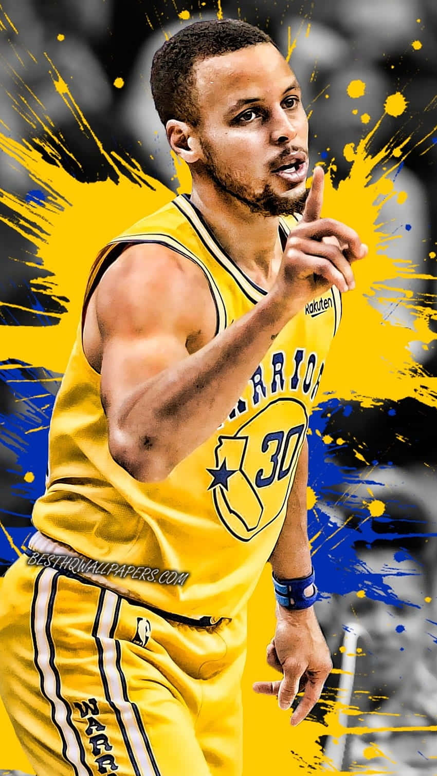 Stephen Curry 4k Paint Splash Background