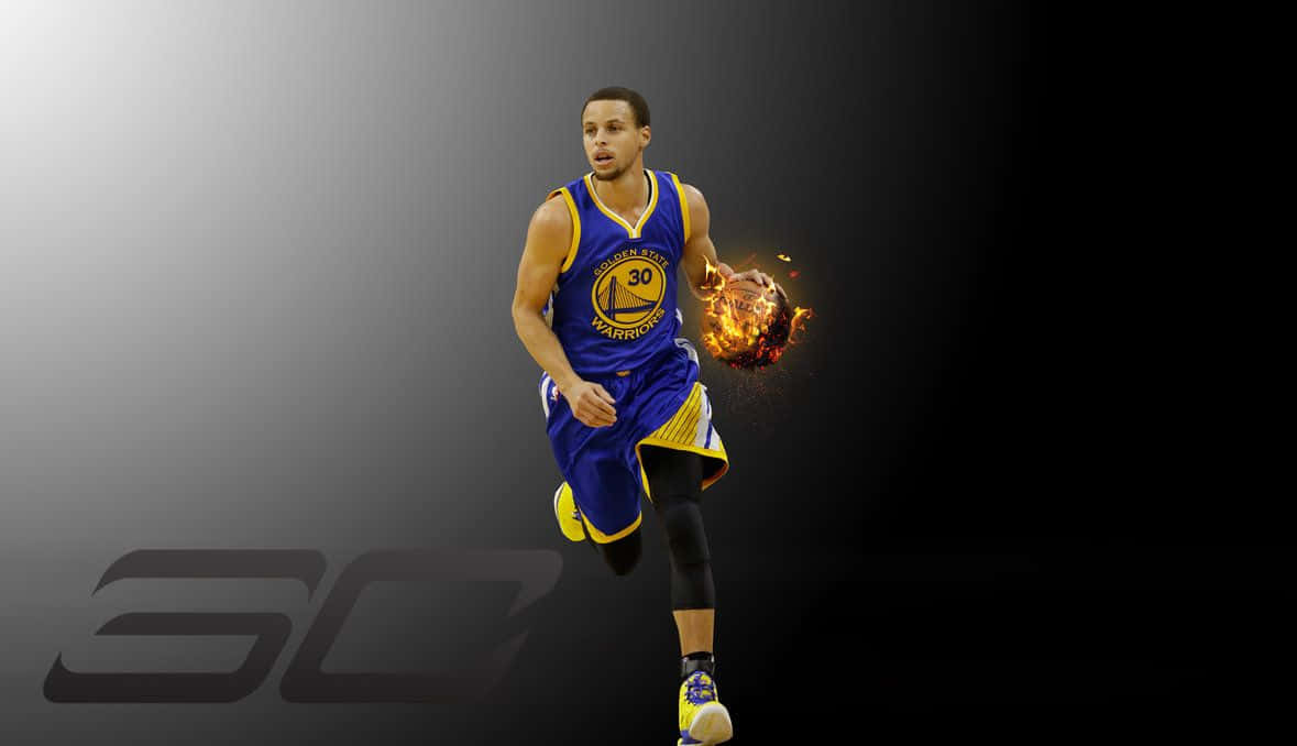 Stephen Curry Cool Flaming Ball