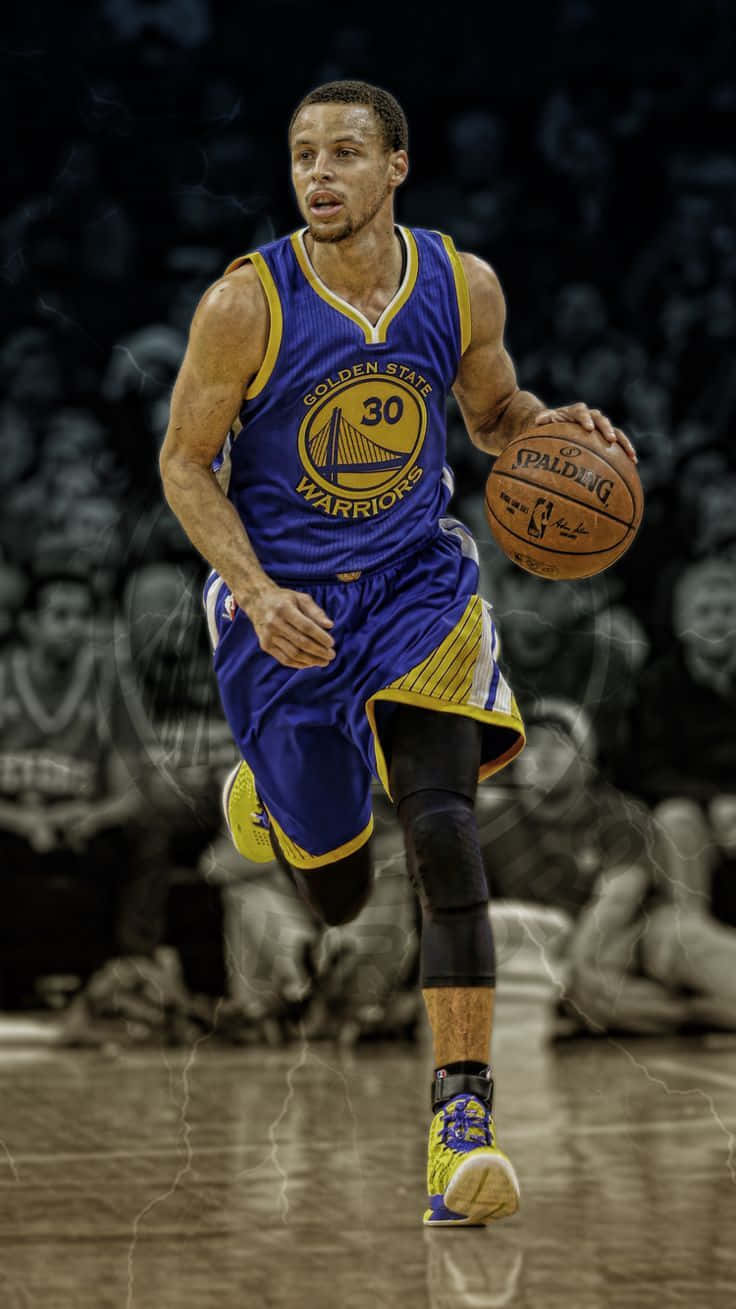 Stephen Curry Golden State Warrior Cool Photo Background