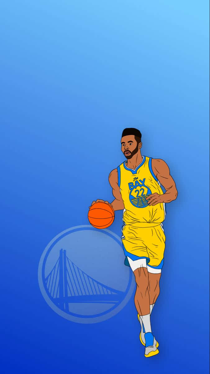 Stephen Curry Having An Awesome Basketball Adventure Background