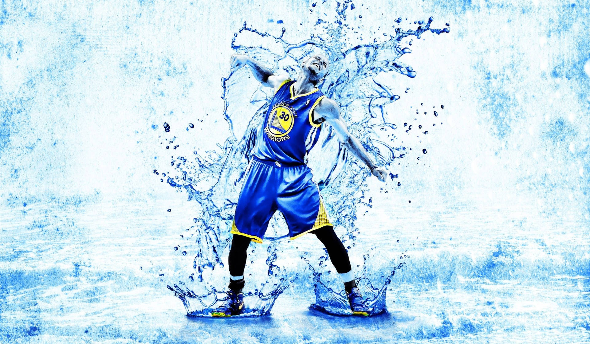 Stephen Curry In Water Nba Desktop Background