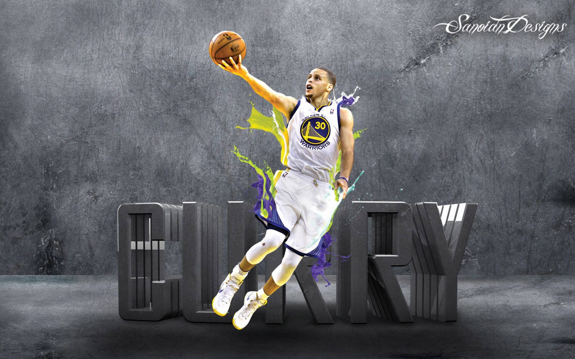Stephen Curry Layup Background