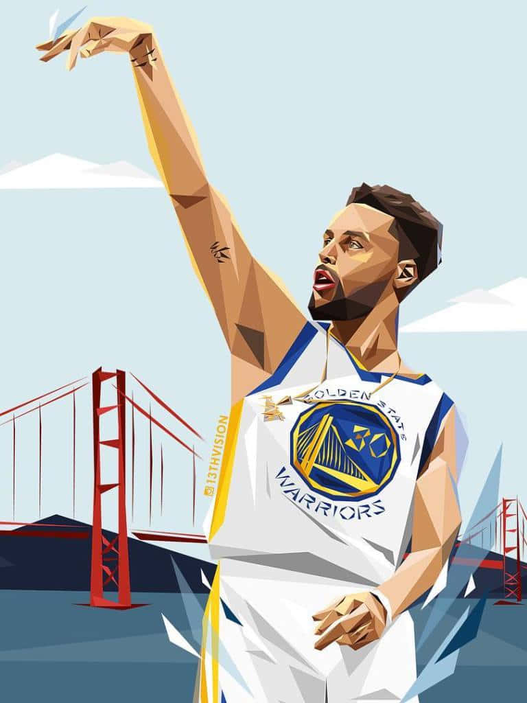 Stephen Curry Overtaking His Defenders Background