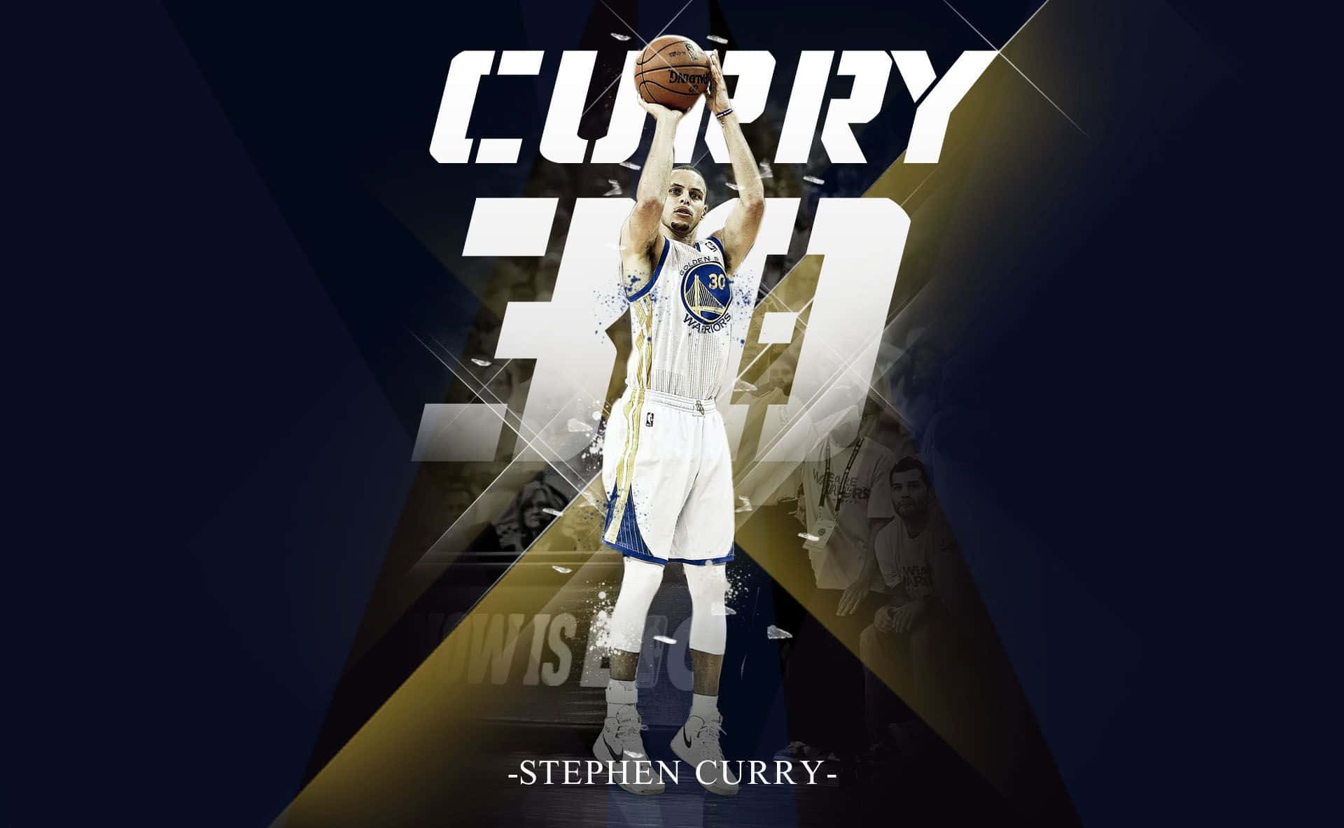 Stephen Curry Remains Cool Under Pressure Background