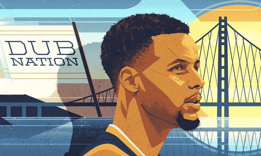 Stephen Curry Sporting His Signature Smile Background