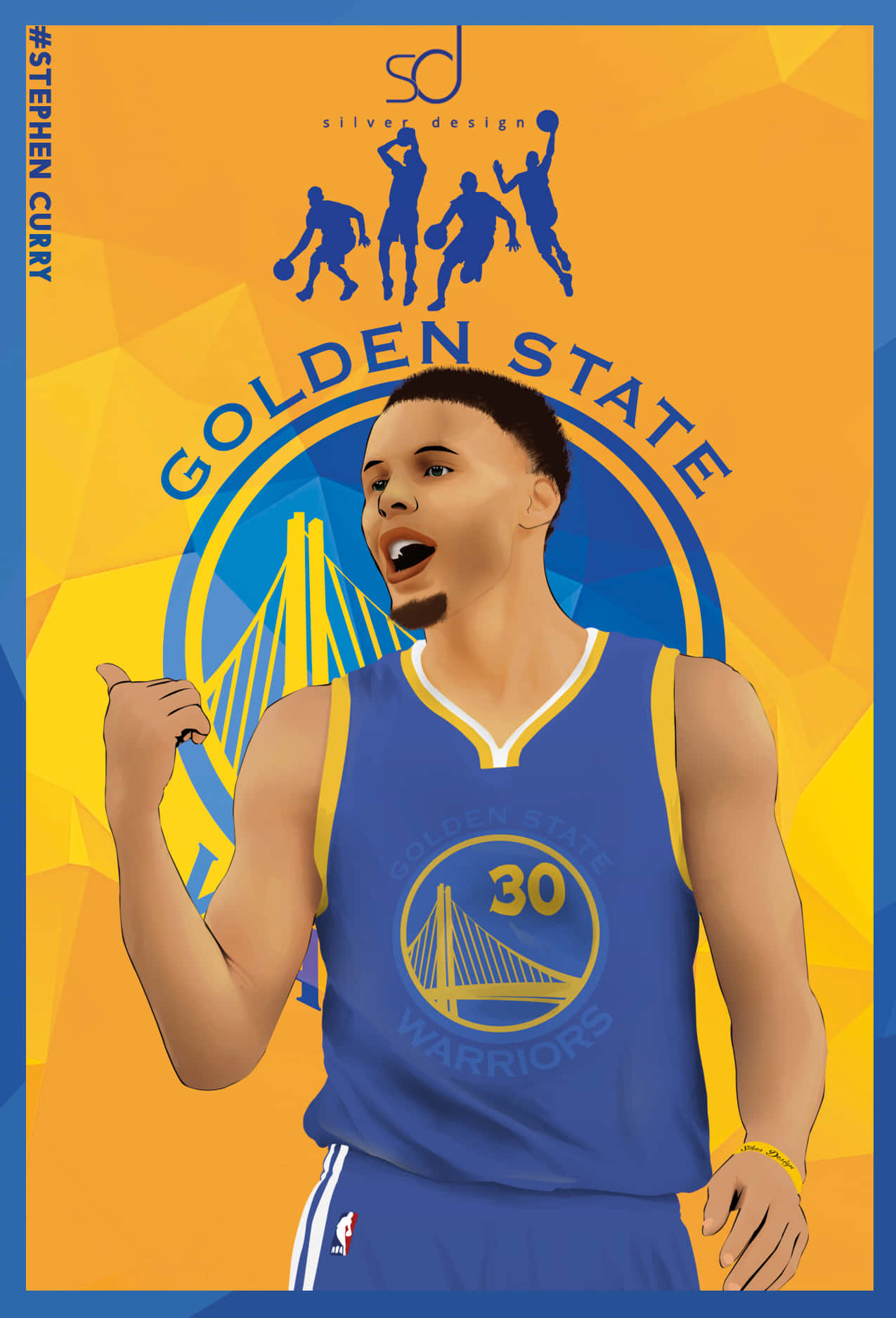 Stephen Curry Strikes Again With Another Impressive Three-pointer! Background