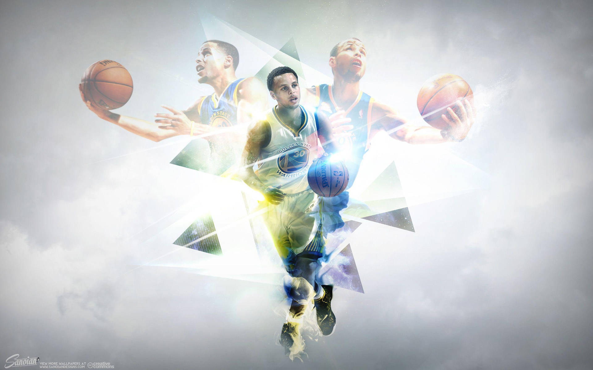 Stephen Curry Three Images Background
