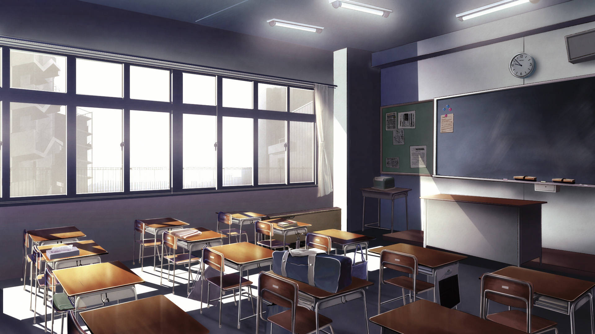 Sterile Anime Classroom