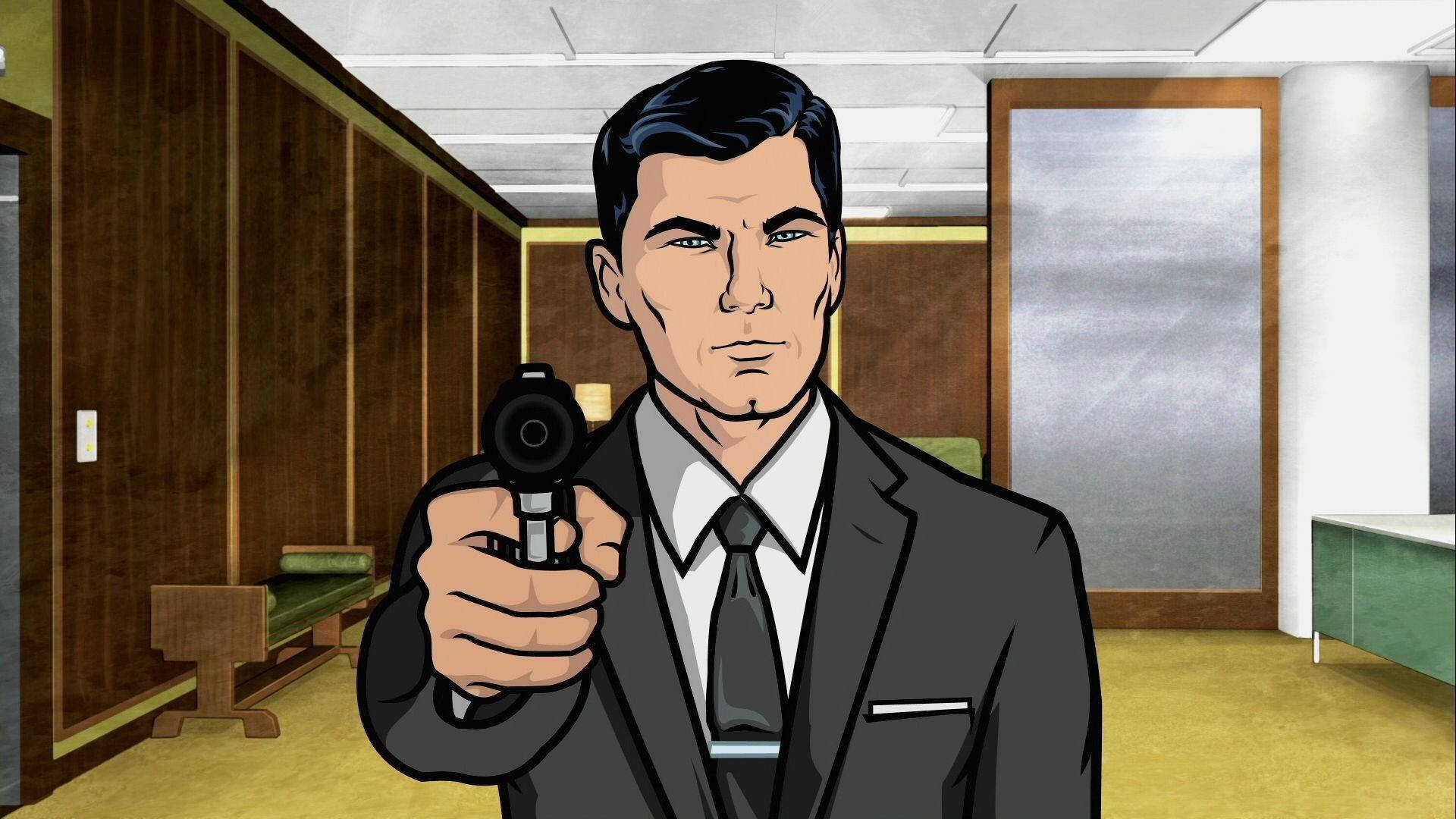 Sterling Archer In Action Background