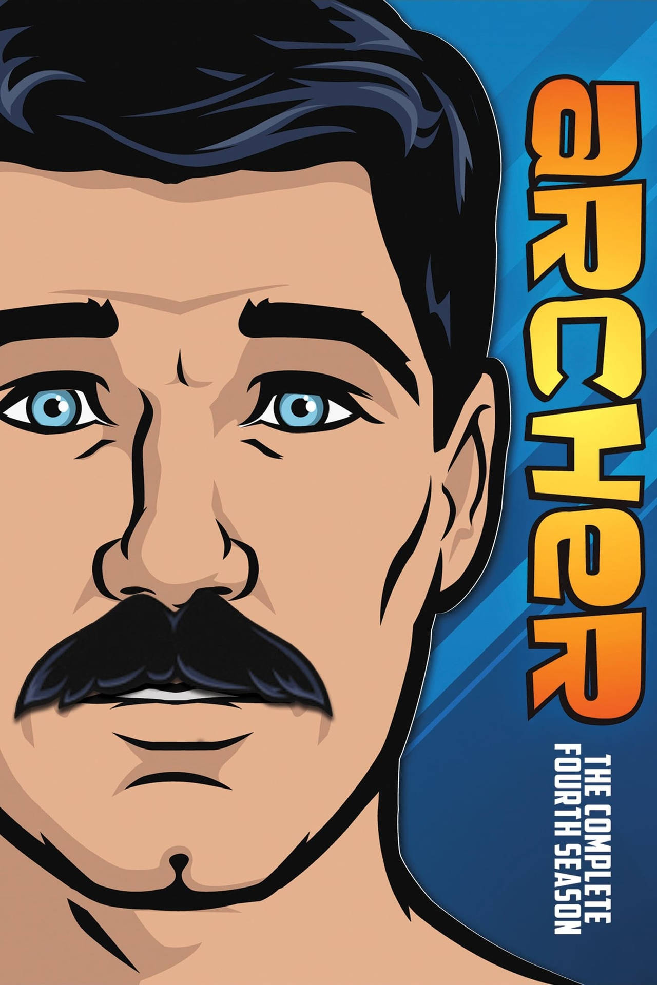 Sterling Archer Ready For Action - Archer Season 4 Dvd Poster Background