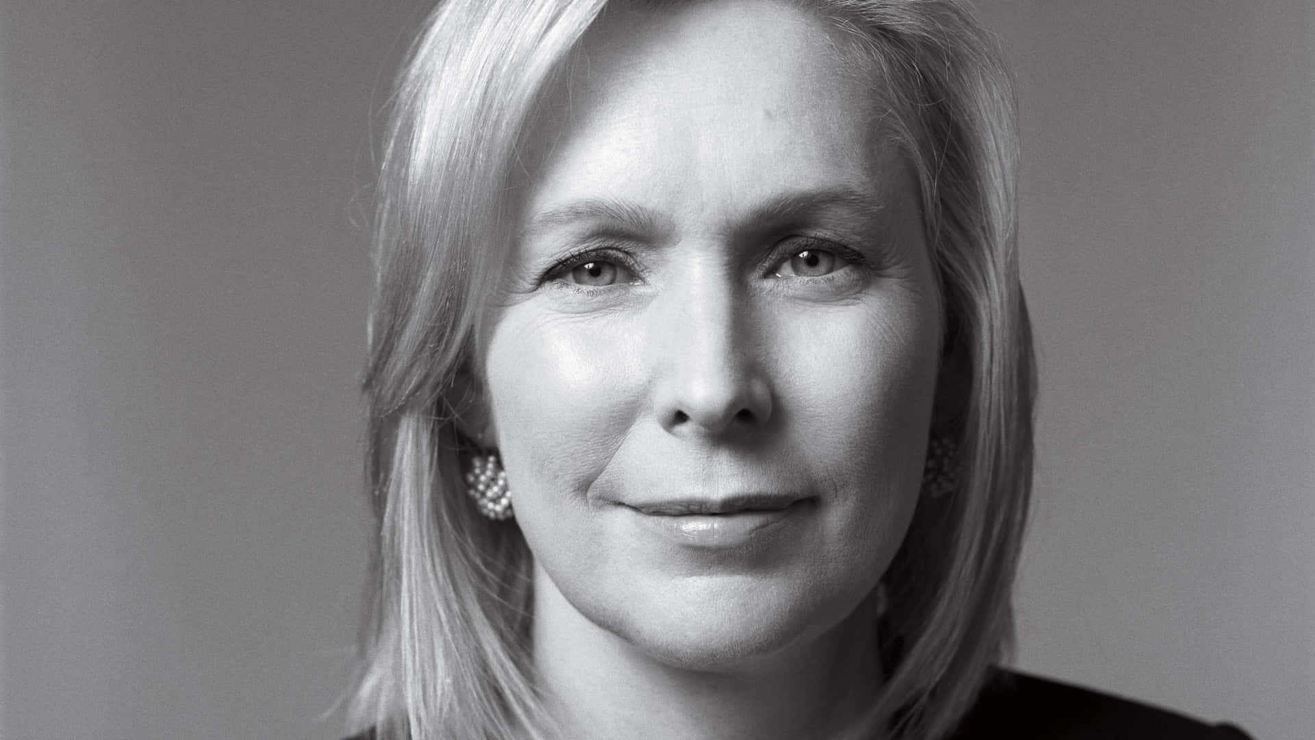 Stern And Focused Kirsten Gillibrand In Monochrome