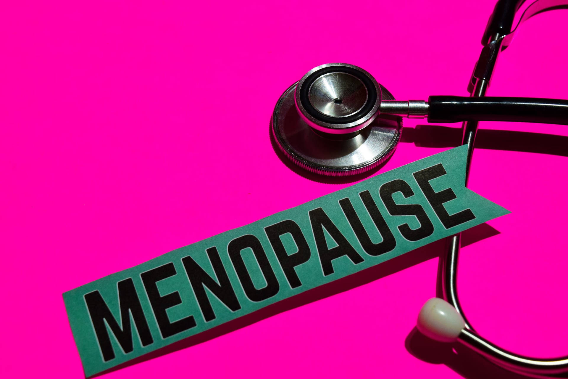 Stethoscope With Menopause Note Background
