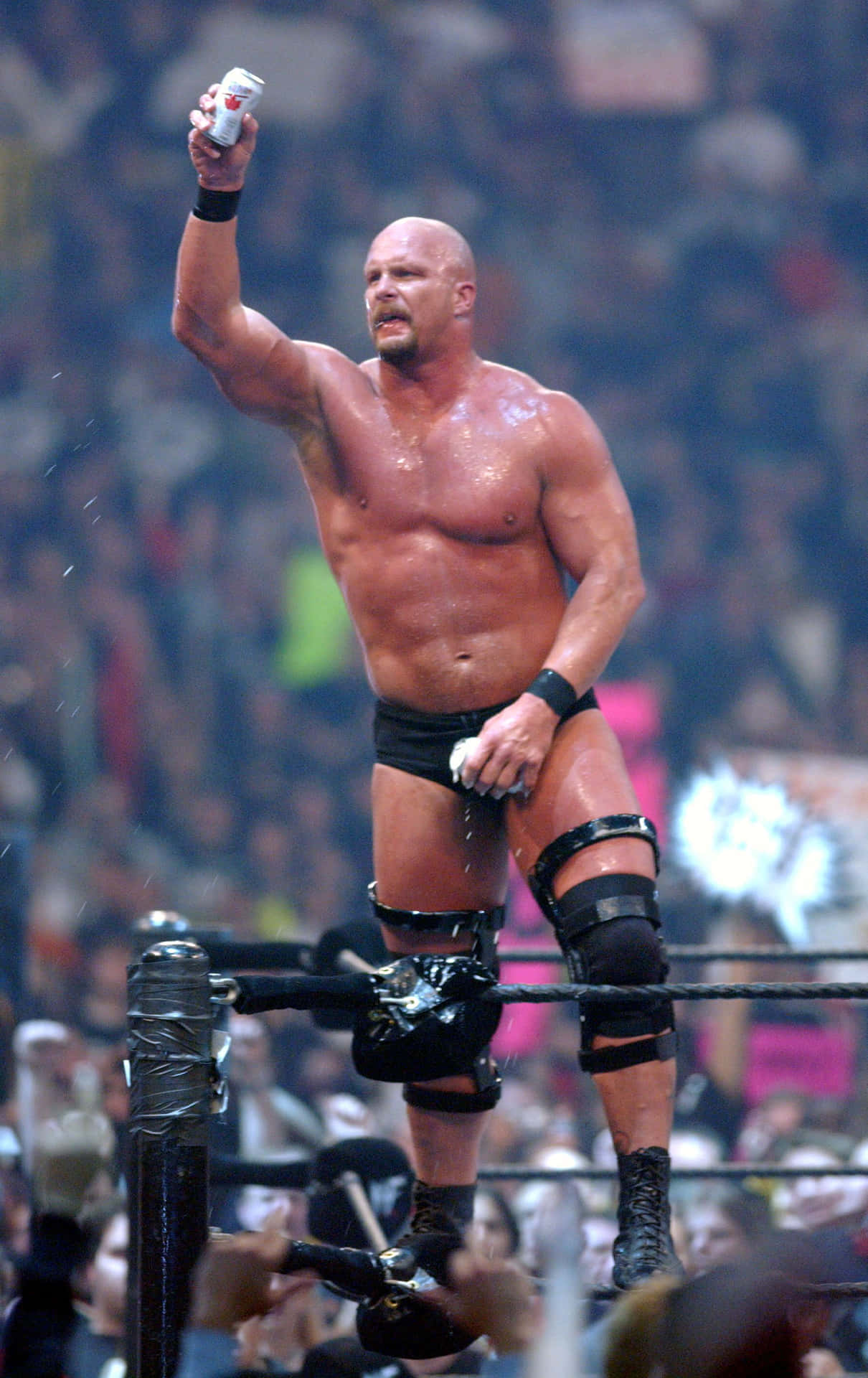 Steve Austin Stone Cold Beer Background
