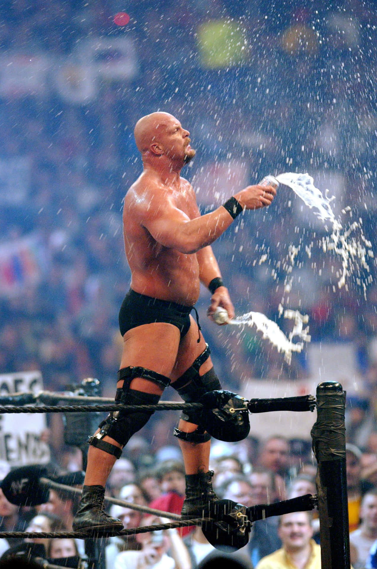 Steve Austin Stone Cold Beer Shower