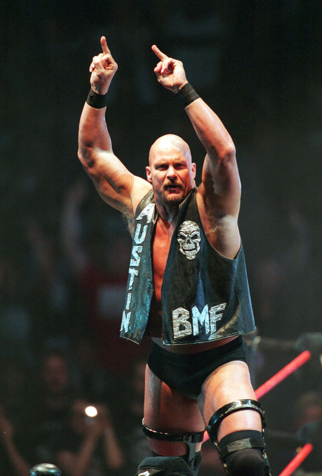 Steve Austin Stone Cold Dirty Finger Background
