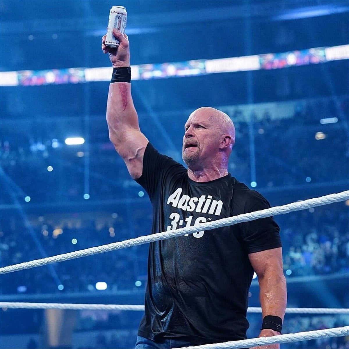 Steve Austin Stone Cold Wrestle Mania 38th Background