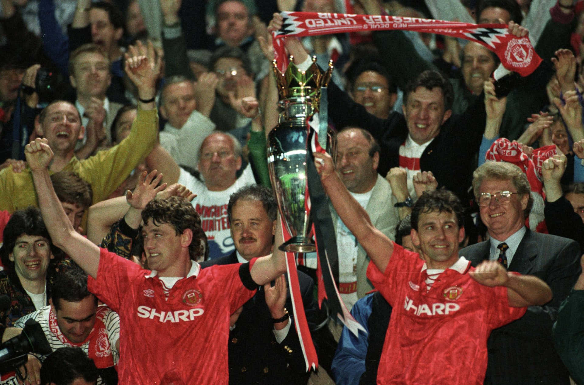 Steve Bruce And Bryan Robson Background