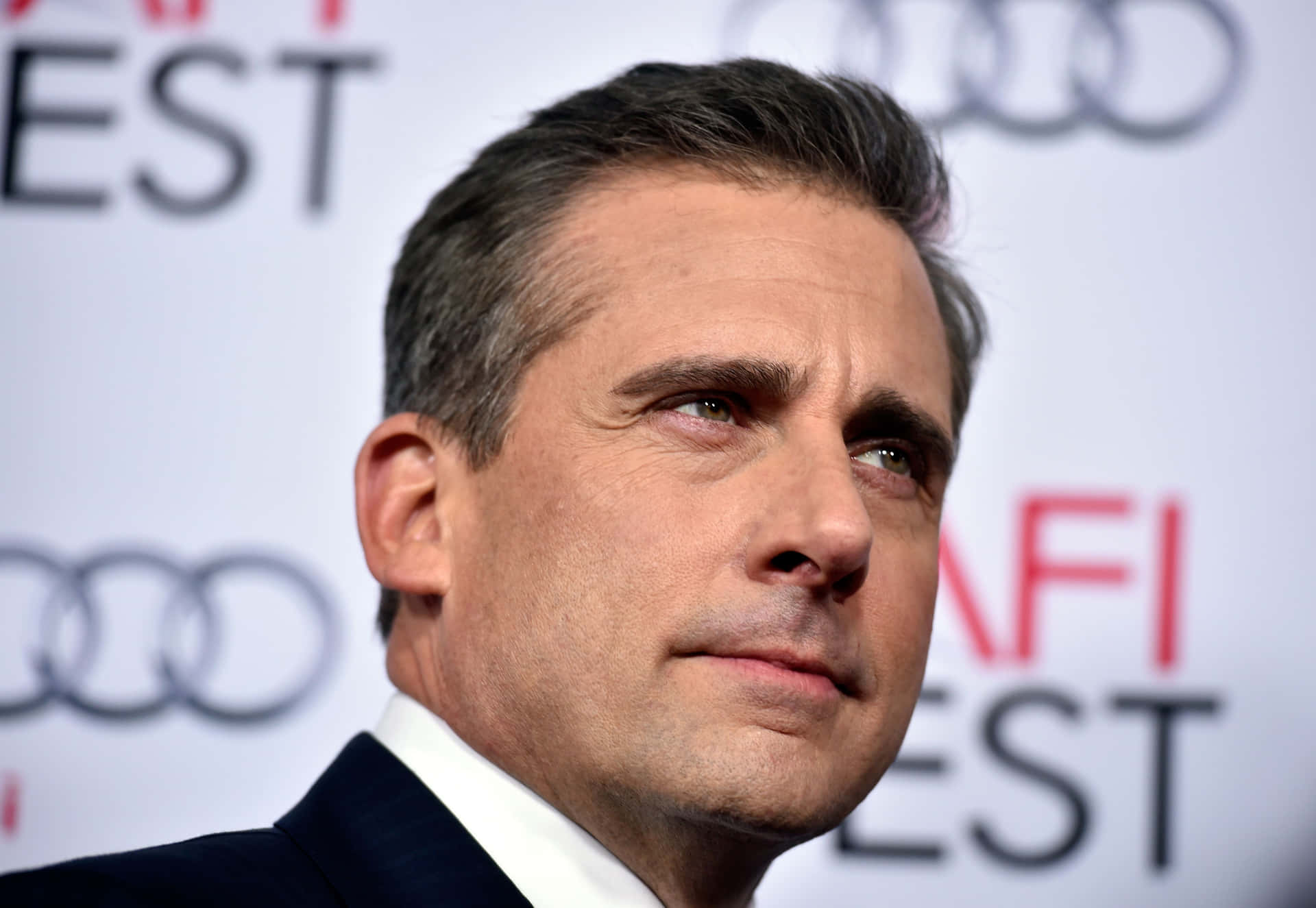 Steve Carell Looking On With A Smile