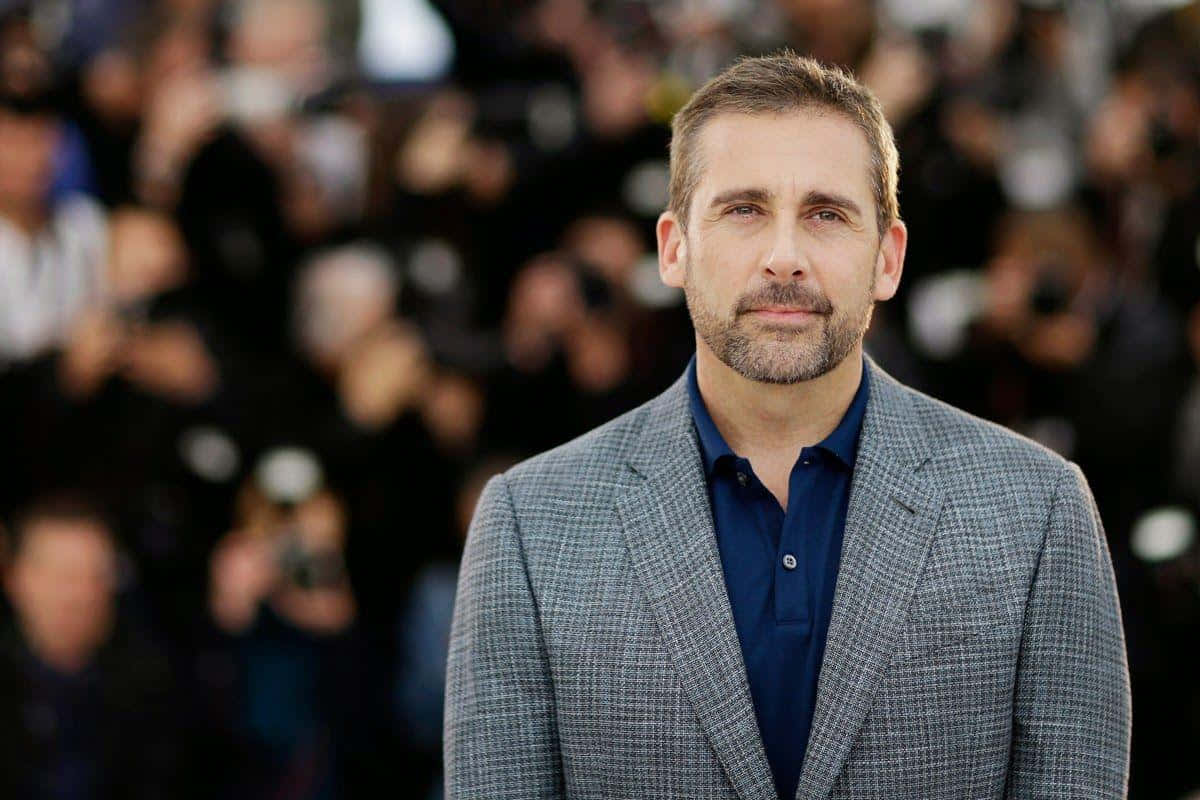 Steve Carell Smiles Skeptically