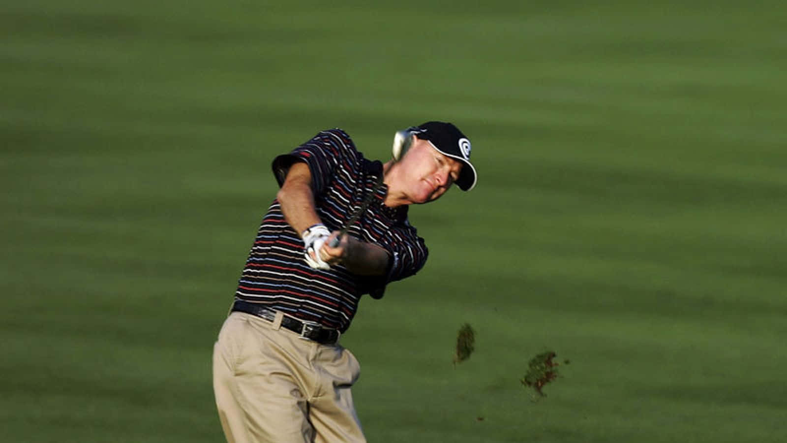 Steve Flesch Golfing In A Field Background