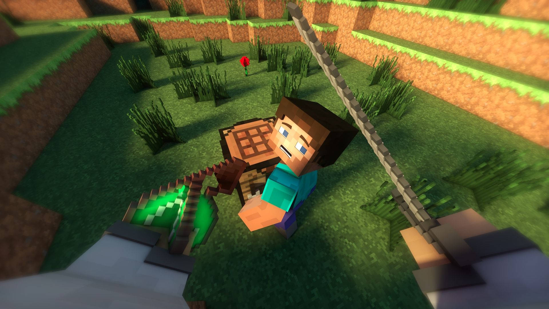 Steve From The Minecraft Landscape