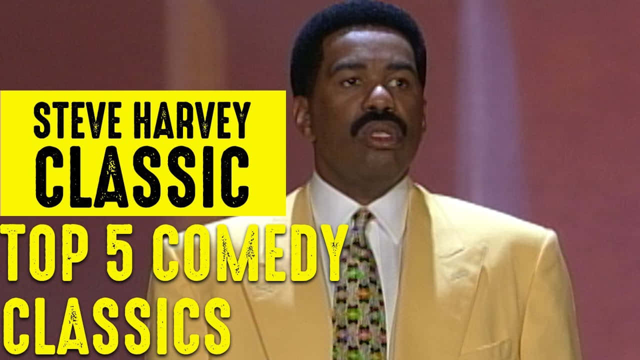 Steve Harvey In A Classic Pose Background