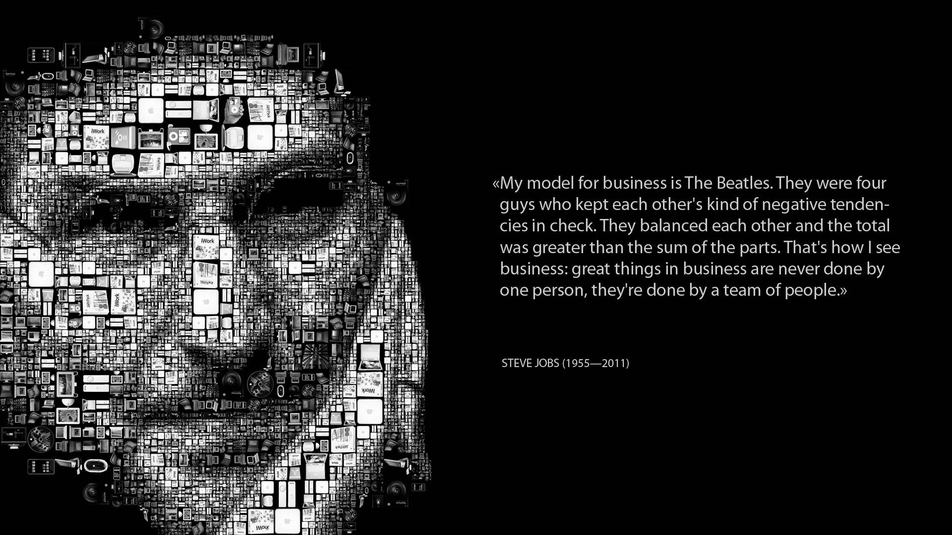 Steve Jobs Motivational Quotes Background