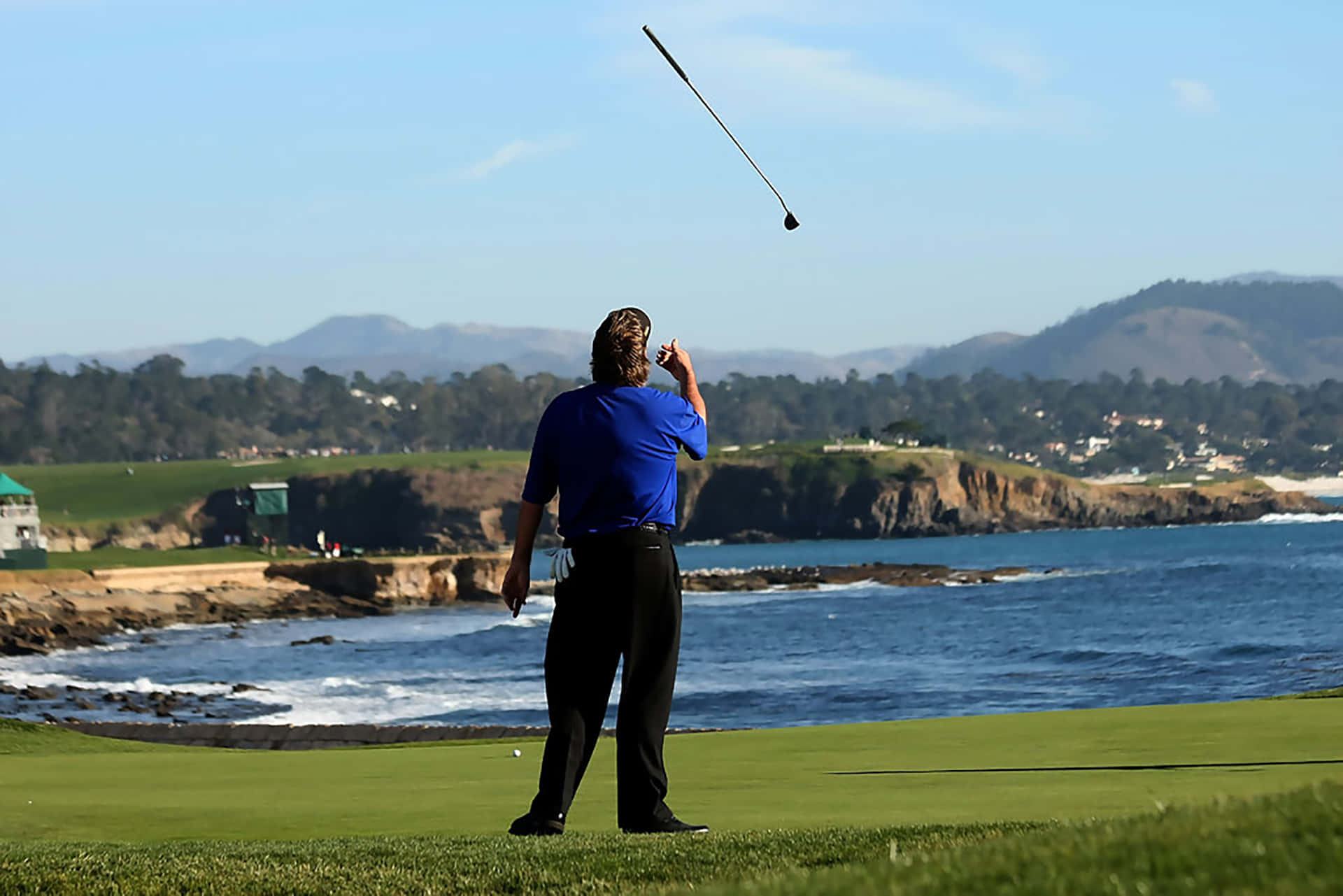 Steve Lowery Tossing Golf Club Background