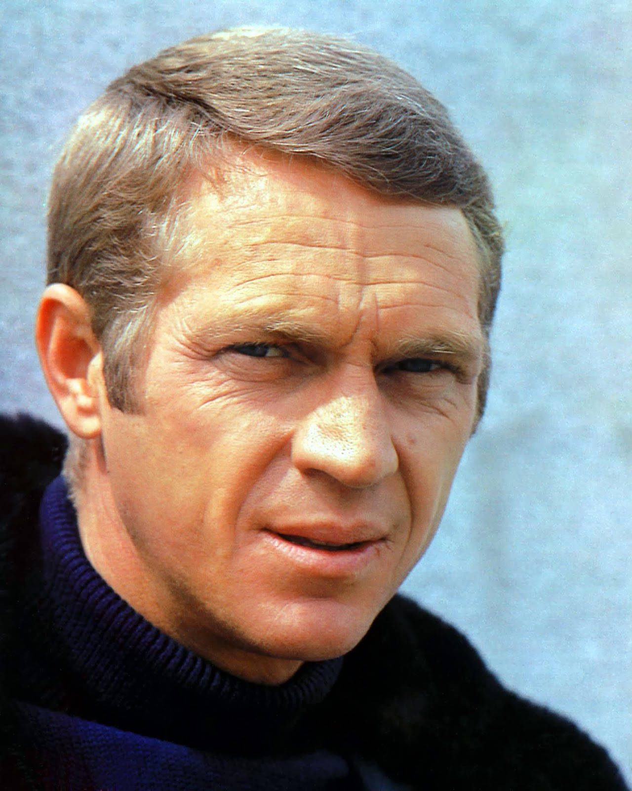 Steve Mcqueen As Bullitt Portrait 1968 Background