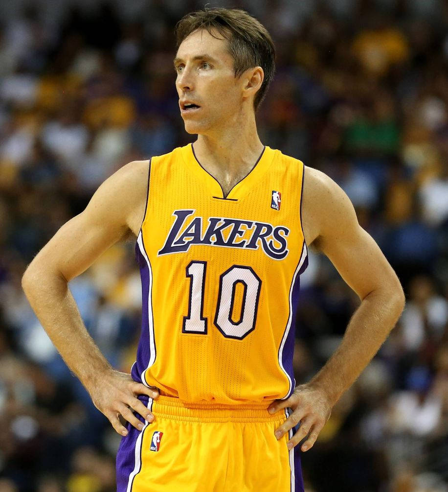 Steve Nash Arms On His Hips Background