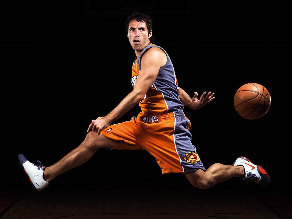 Steve Nash Behind The Back Pass Background