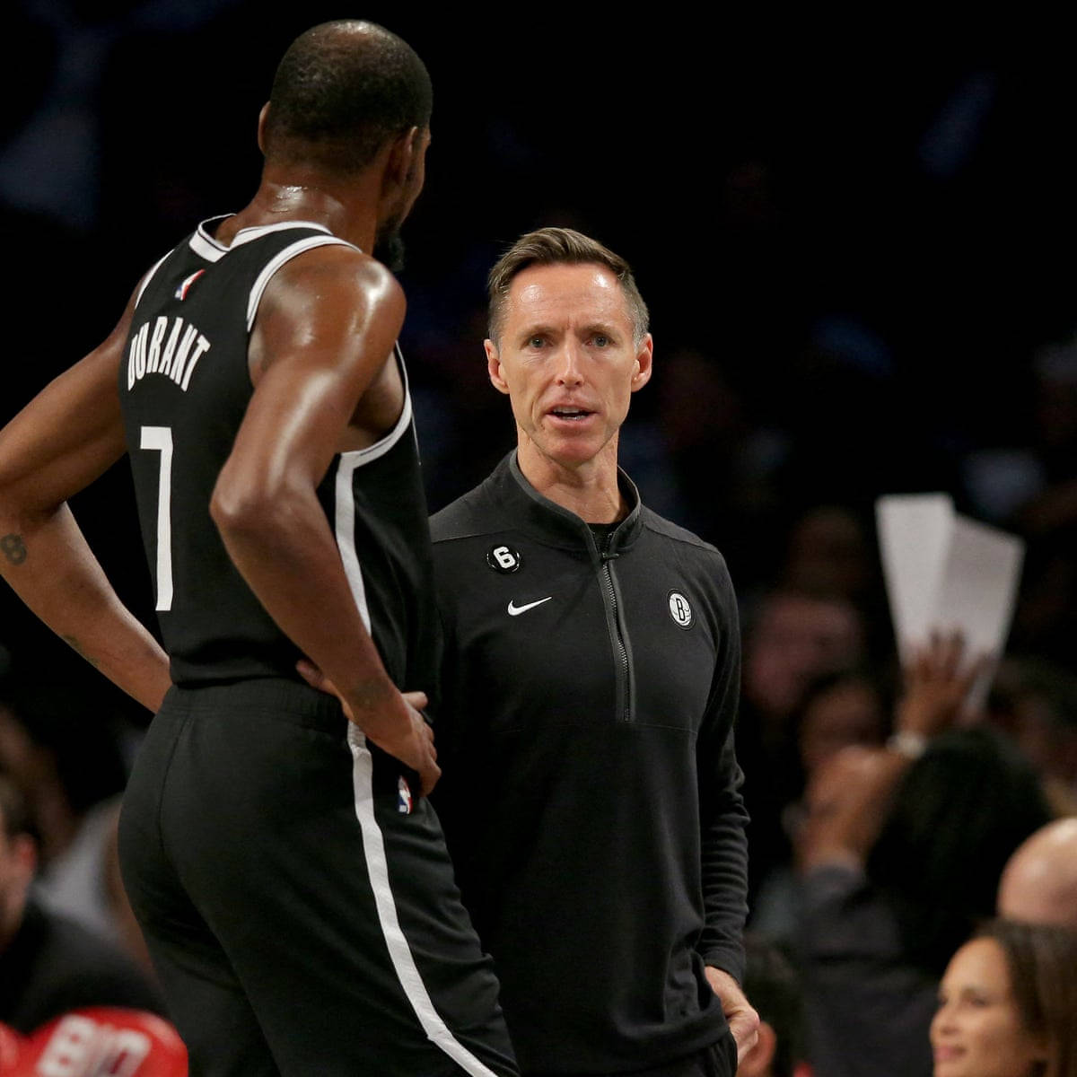 Steve Nash Coaching Kevin Durant Background