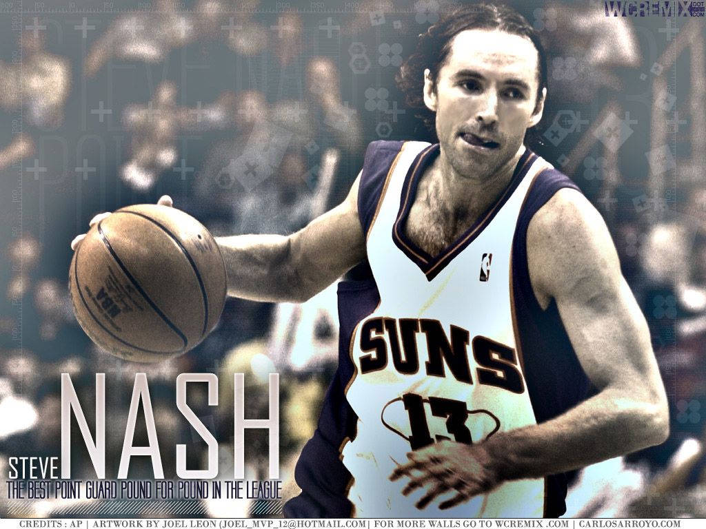 Steve Nash In Black And White