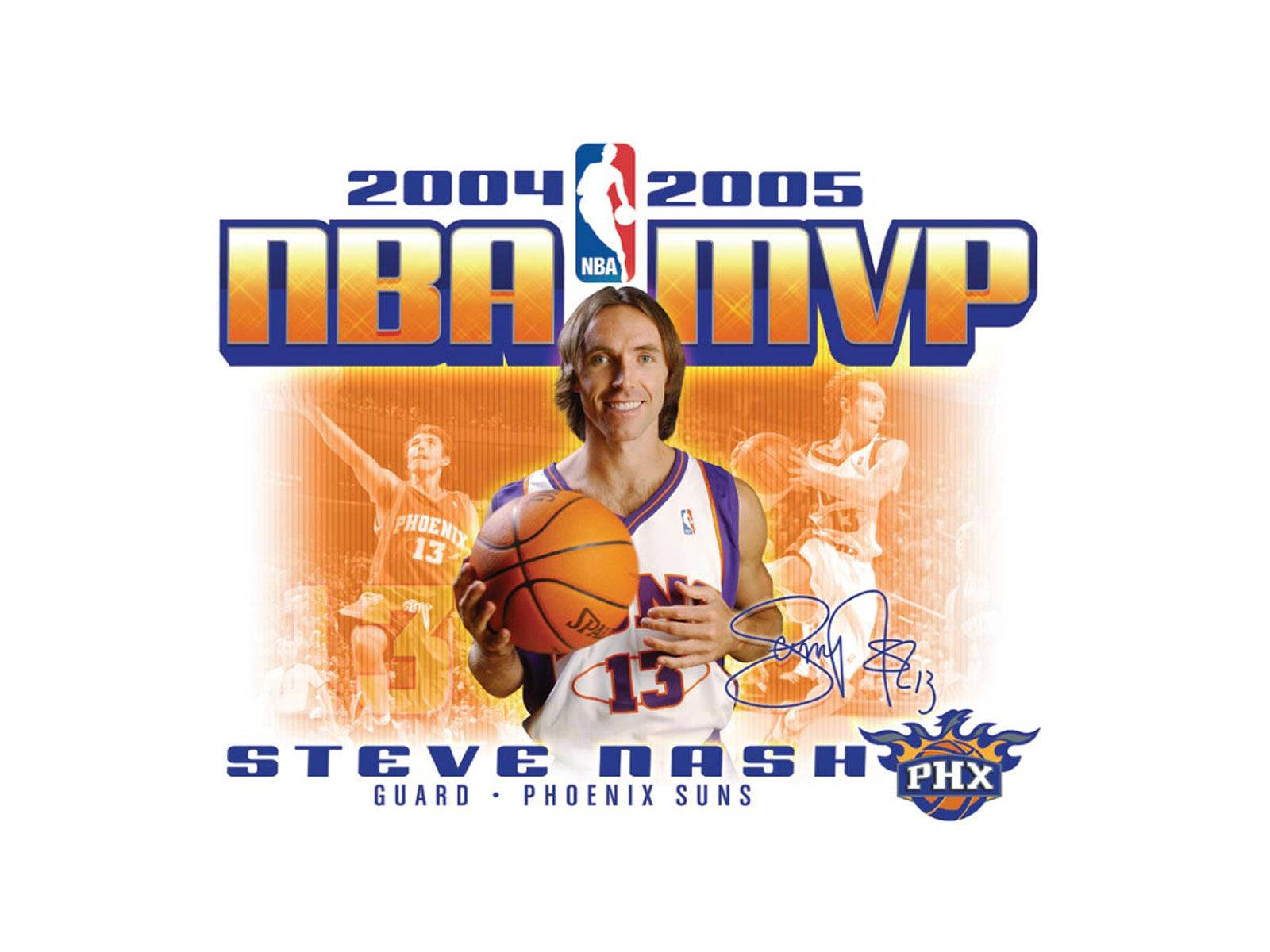 Steve Nash Nba 2004 2005 Mvp Background