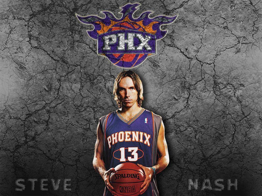 Steve Nash Phoenix Suns Concrete Background