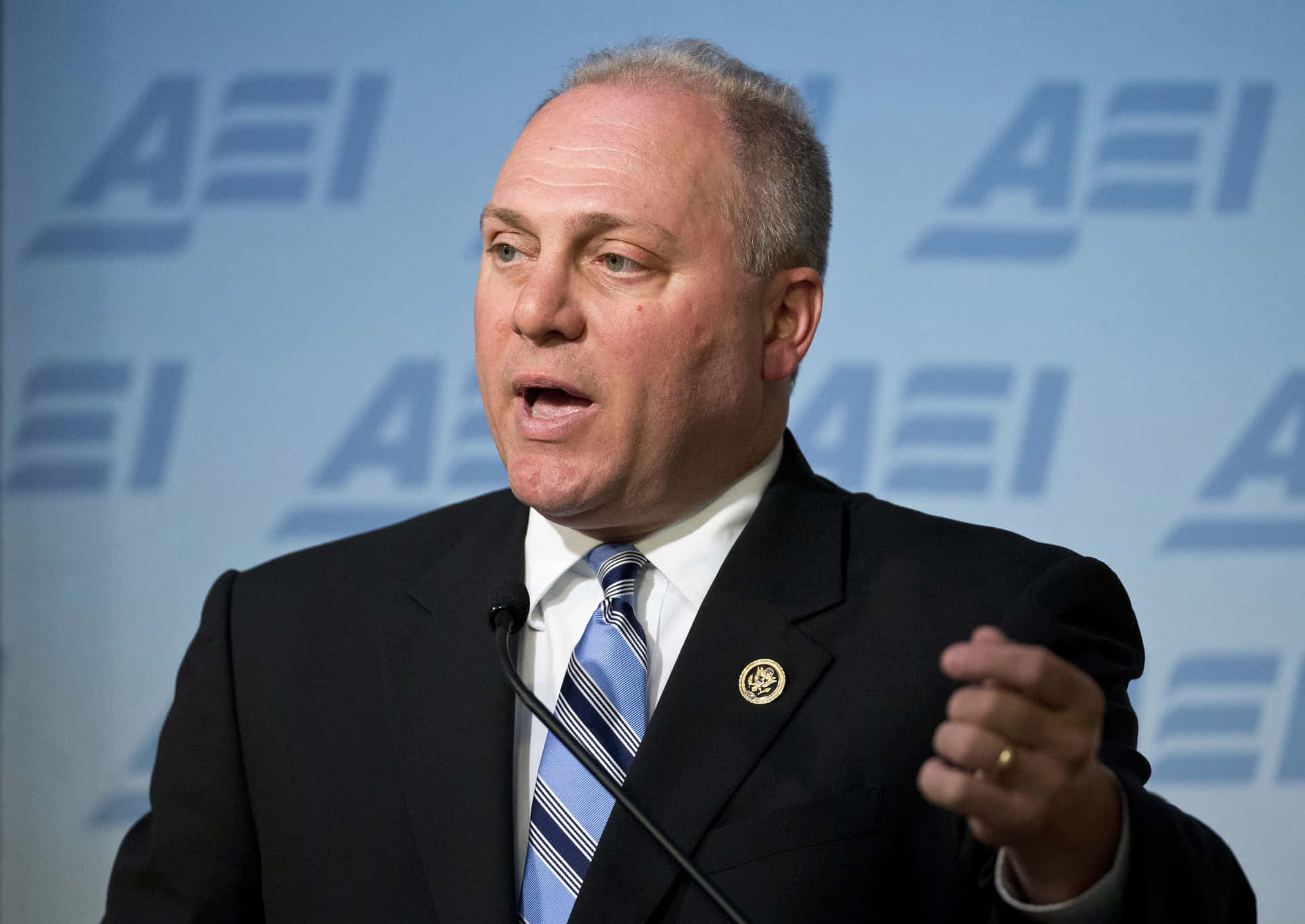 Steve Scalise American Enterprise Institute Speech Background