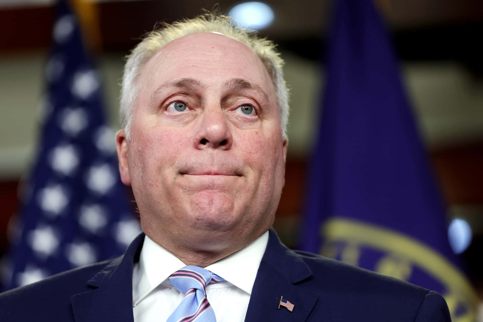 Steve Scalise Deep In Thought Background